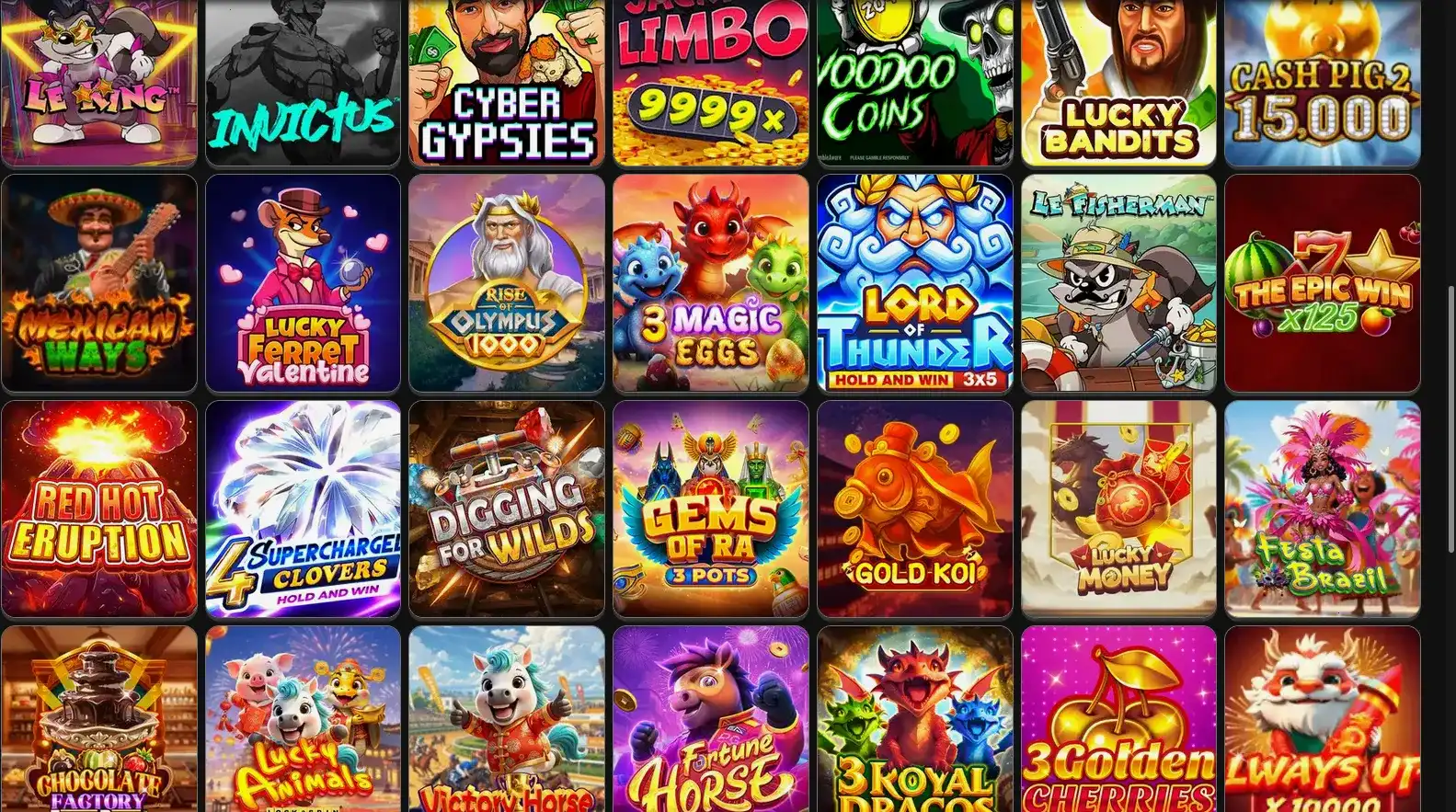 Игровой интерфейс казино Дрифт на большом экране